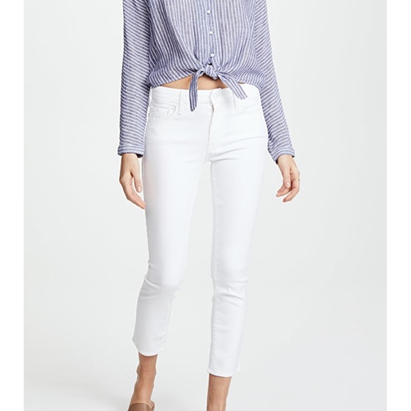 Mother The Looker Crop Glass Slipper Jeans - Picture 4 of 8